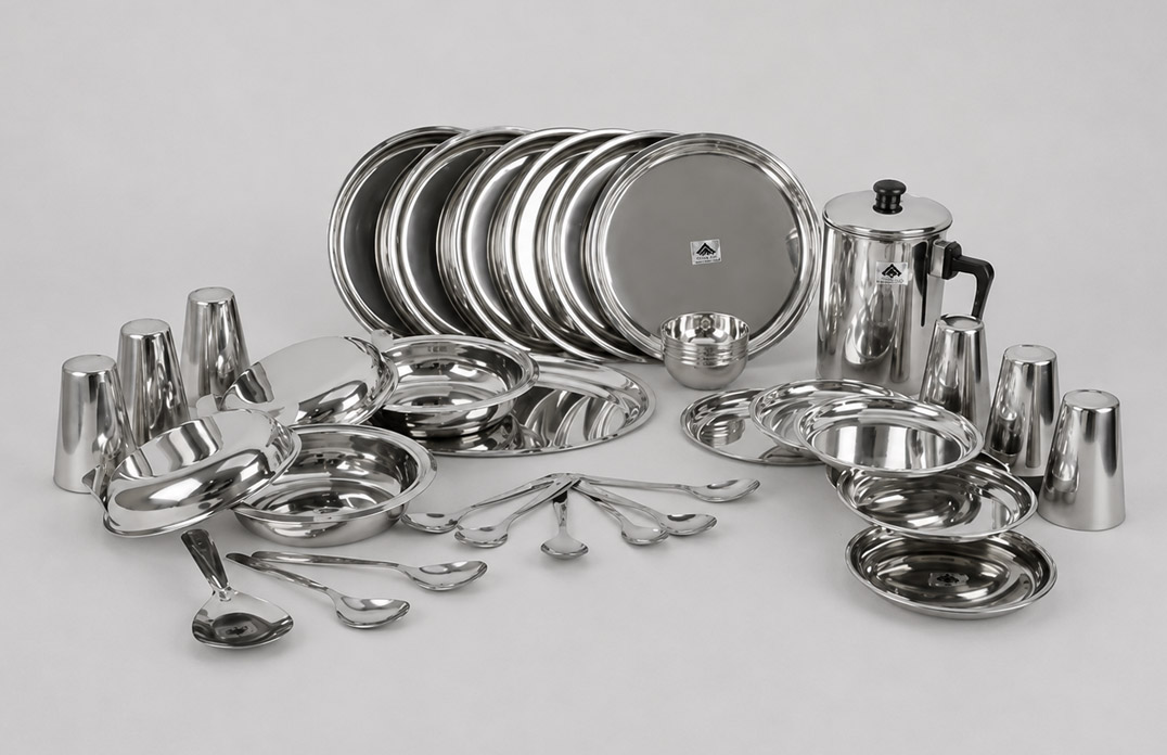 20 Pieces Stainless Steel Marriage Dinner Set