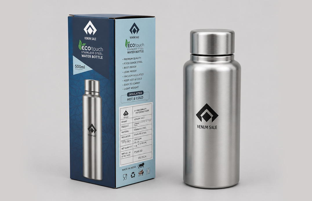 Stainless Steel Eco Beach Water Bottle