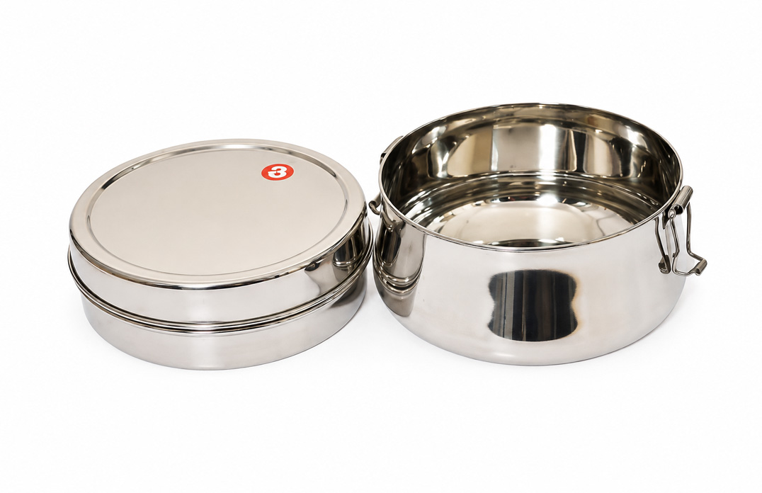 Dish Double Decker Steel Box