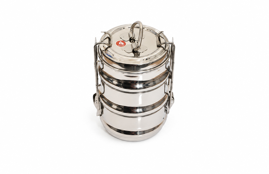 Stainless Steel Bulging Clip Tiffin Carrier