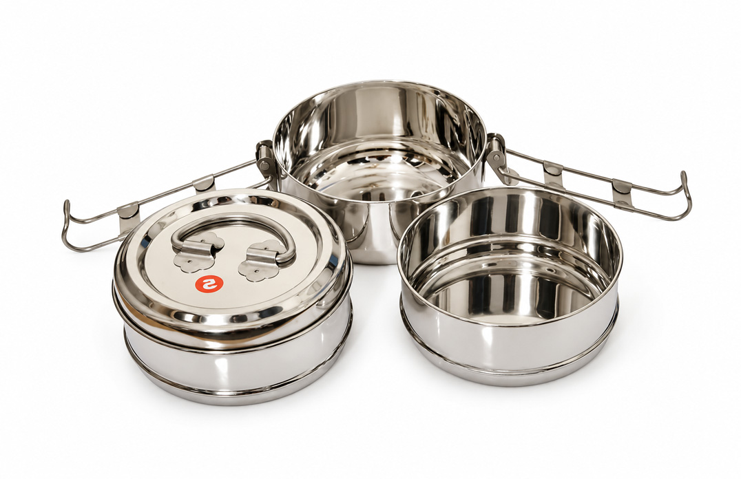 Stainless Steel Clip Tiffin Carrier