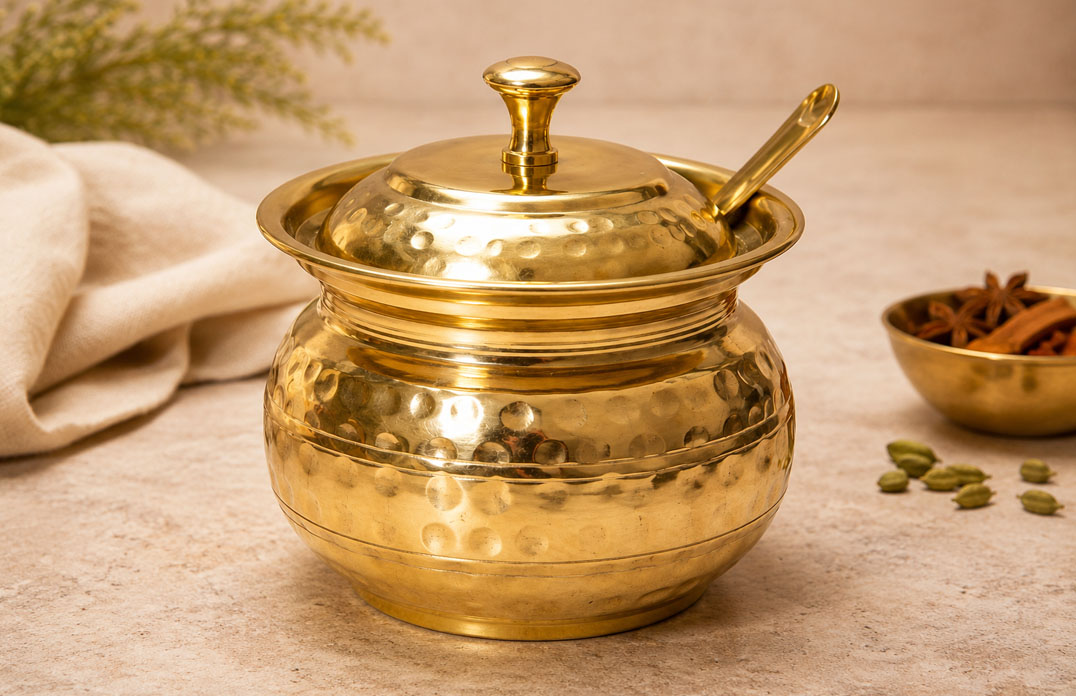 Brass Ghee Pot